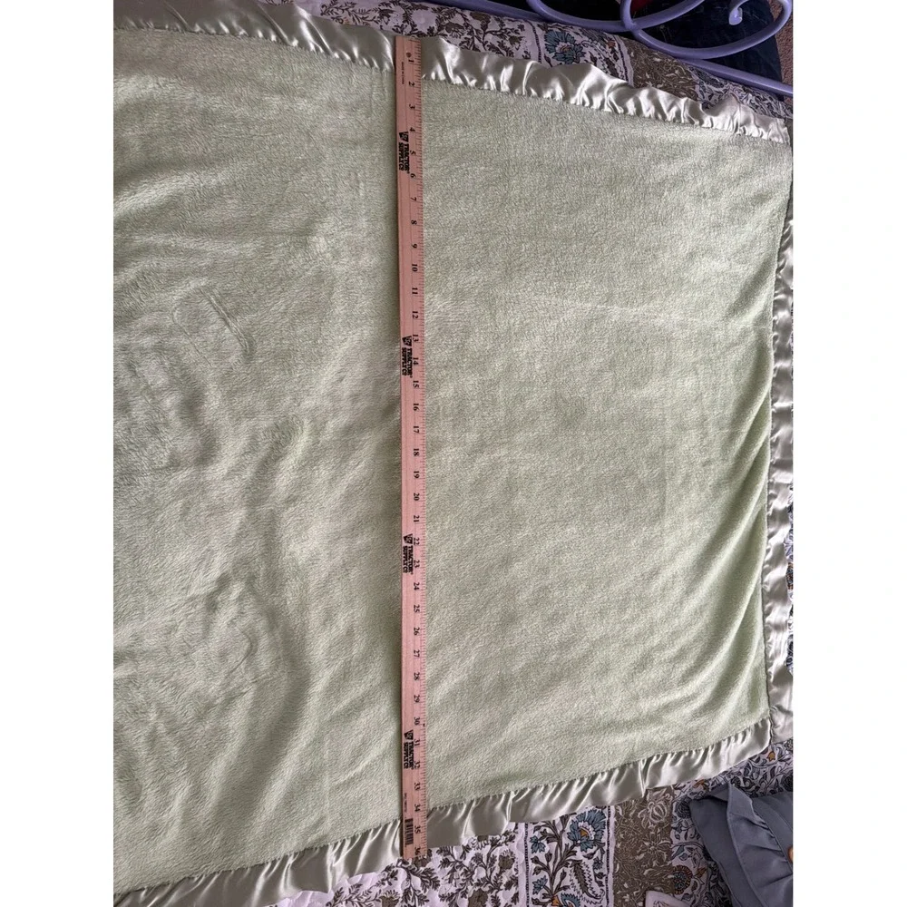 Baby‎ Blanket with Wide Satin Trim Border 35x35